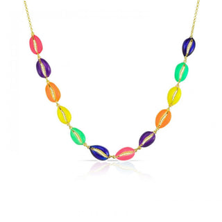 NEON SHELL CHOKER