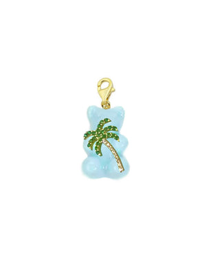 BLUE PALM CANDY BEAR CHARM