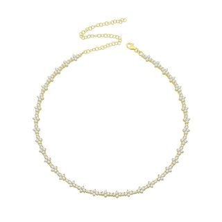 NEW DIAMOND SHAPE CHOKER GOLD