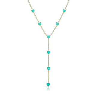 HEART PARABIA TOURMALINE LONG NECKLACE