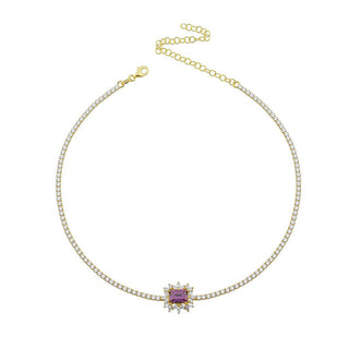 PURPLE AMETHYST MAHA CHOKER