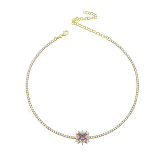 LIGHT PURPLE MAHA CHOKER