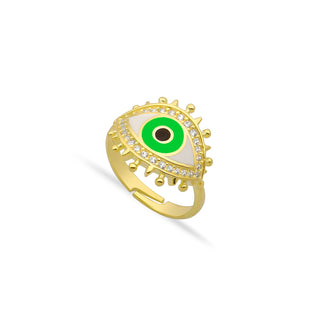 PURE NEON GREEN EYE RING
