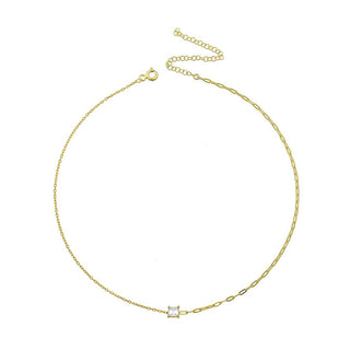 HALF CHAIN SOLITAIRE CHOKER