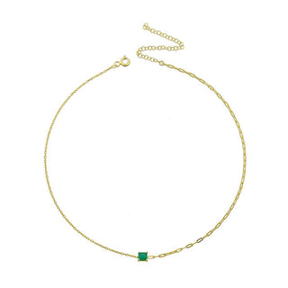 HALF CHAIN SOLITAIRE CHOKER