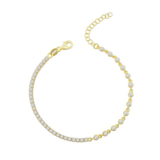 HALF TENNIS BRACELET