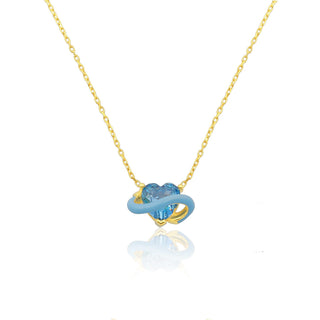 BLUE DREAM HEART NECKLACE