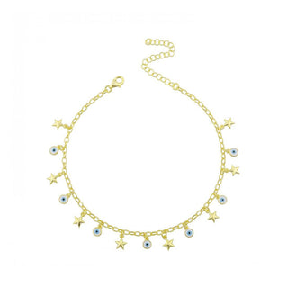 STARS WITH EYES DROP ANKLET