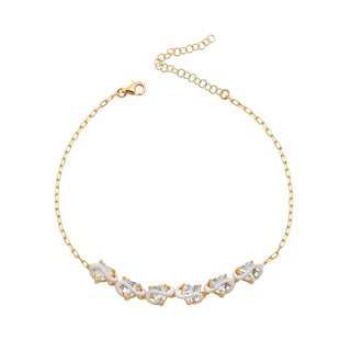 WHITE DREAM MULTI HEART ANKLET
