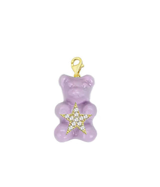 PASTEL PURPLE STAR GUMMY BEAR CHARM