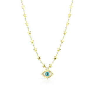 FULL STARS PEARLS PURE EYE TURQUOISE