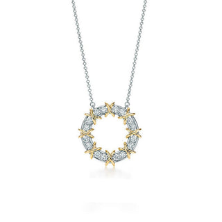 THE DIAMOND ROUND X NECKLACE
