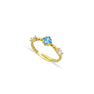 ELEGANT BLUE BAND RING