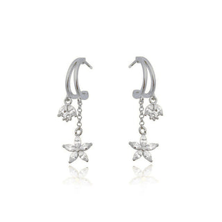 DOUBLE FLOWER EARRING