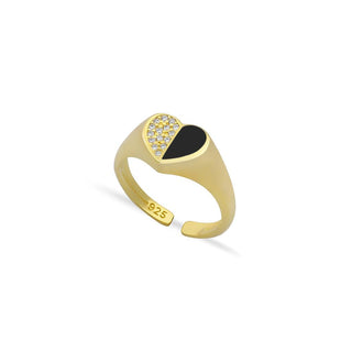 UR HALF HEART WITH ME  RING