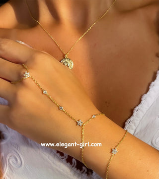 FLOWERS HAND CHAIN