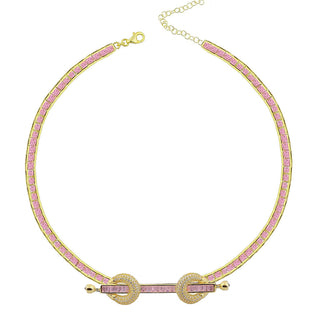 THE POWER PINK PRINCESS CUT CHOKER