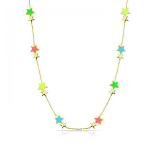 TWINKLE NEON STARS NECKLACE