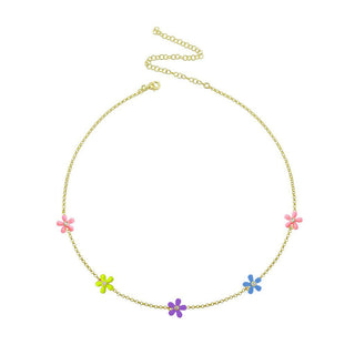 WINTER MIX 5 FLOWERS CHOKER