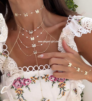 THE GOLDEN BUTTERFLY BODY CHAIN
