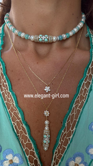 IMPERIAL TIFFANY PEARLS PINK CHOKER - ELEGANT GIRLS