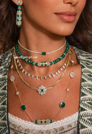 IMPERIAL GREEN MALACHITE CHOKER