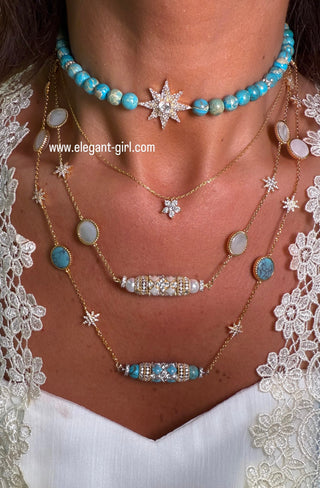 IMPERIAL TURQUOISE STARS NECKLACE