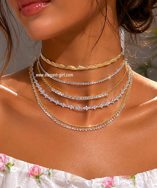 DOUBLE CRAFTED SNAKE SKIN CHOKER