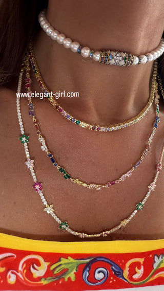 IMPERIAL RAINBOW PEARLS CHOKER
