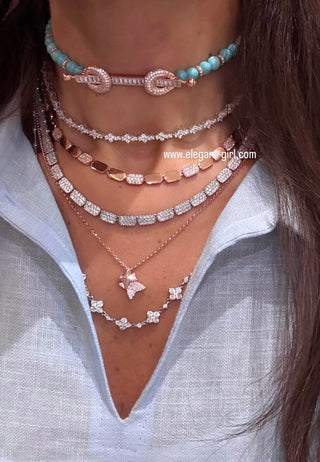 GEOMETRIC BEE GOLD NECKLACE