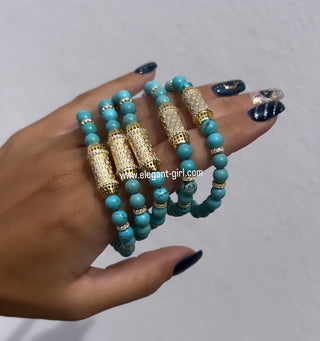 GOLD TURQUOISE ANDALUSIA BRACELET
