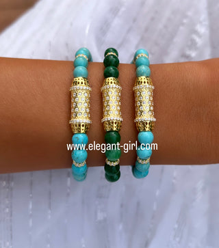 GOLD GREEN ANDALUSIA BRACELET