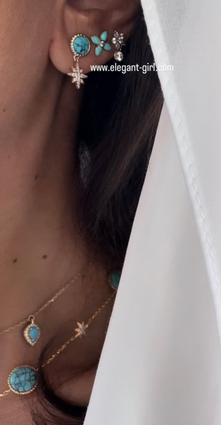 ✨TURQUOISE STAR EARRING✨