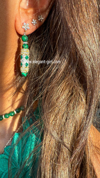 IMPERIAL MALACHITE  EARRING - ELEGANT GIRLS