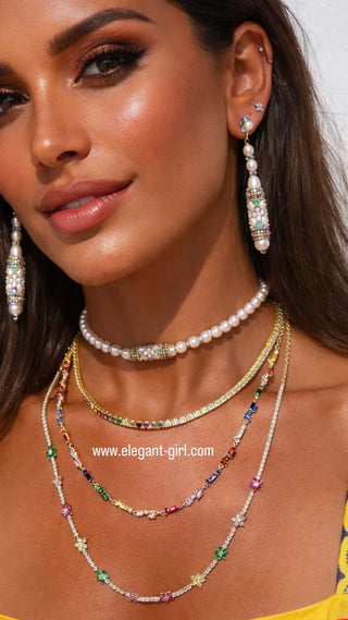 IMPERIAL RAINBOW PEARLS CHOKER