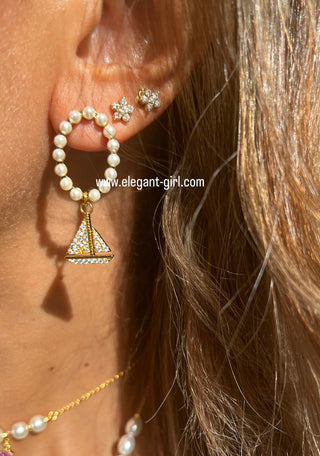 BEACH PEARLS EARRING