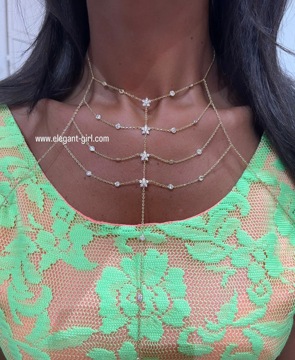 THE FLOWERS BODY CHAIN – ELEGANT GIRLS - Main Image