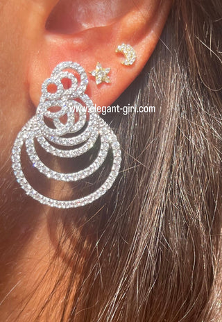 SWIRLS CIRCLES  EARRING