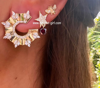 MARQUISE CRAFTED EARRING