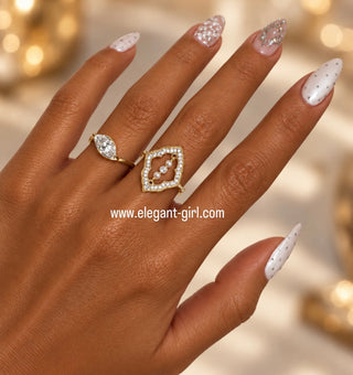Lumière Pearl Arabesque Ring