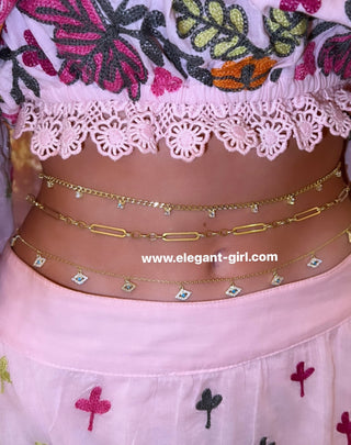 GLAMOUR LONG NECKLACE OR WAIST CHAIN