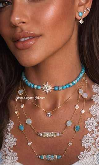 TURQUOISE FIRUZ STAR CHOKER