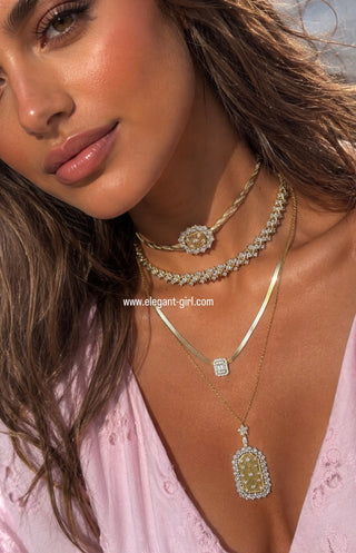 THE LUXURY MILANO STARS CRAFTED SNAKE SKIN CHOKER