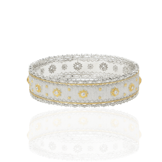 THE LUXURY SILVER BLOSSOM BANGEL