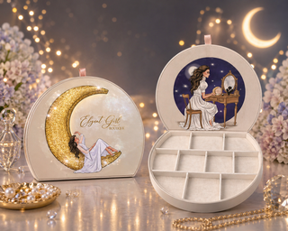 MOON OFF WHITE JEWELRY BOX - ELEGANT GIRLS