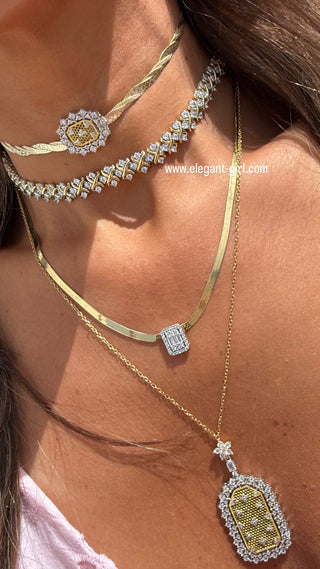 THE LUXURY MILANO STARS CRAFTED SNAKE SKIN CHOKER