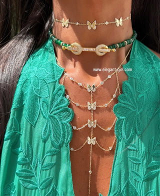 THE GOLDEN BUTTERFLY BODY CHAIN