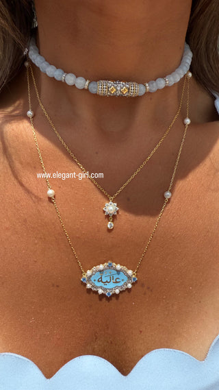 FLOWER PEARL NECKLACE