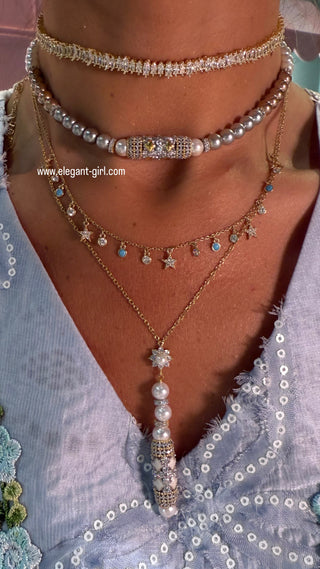 IMPERIAL PEARLS OMBRE CHOKER