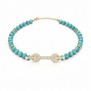 THE POWER GOLD FIRIUZ  CHOKER - ELEGANT GIRLS